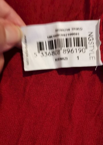 Kadın Kırmızı V Yakalı Uzun Kollu Kazak - Görsel 5