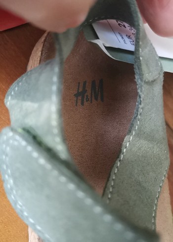 Tokalı Turkuaz Süet kız Çocuk Sandalet - Görsel 6