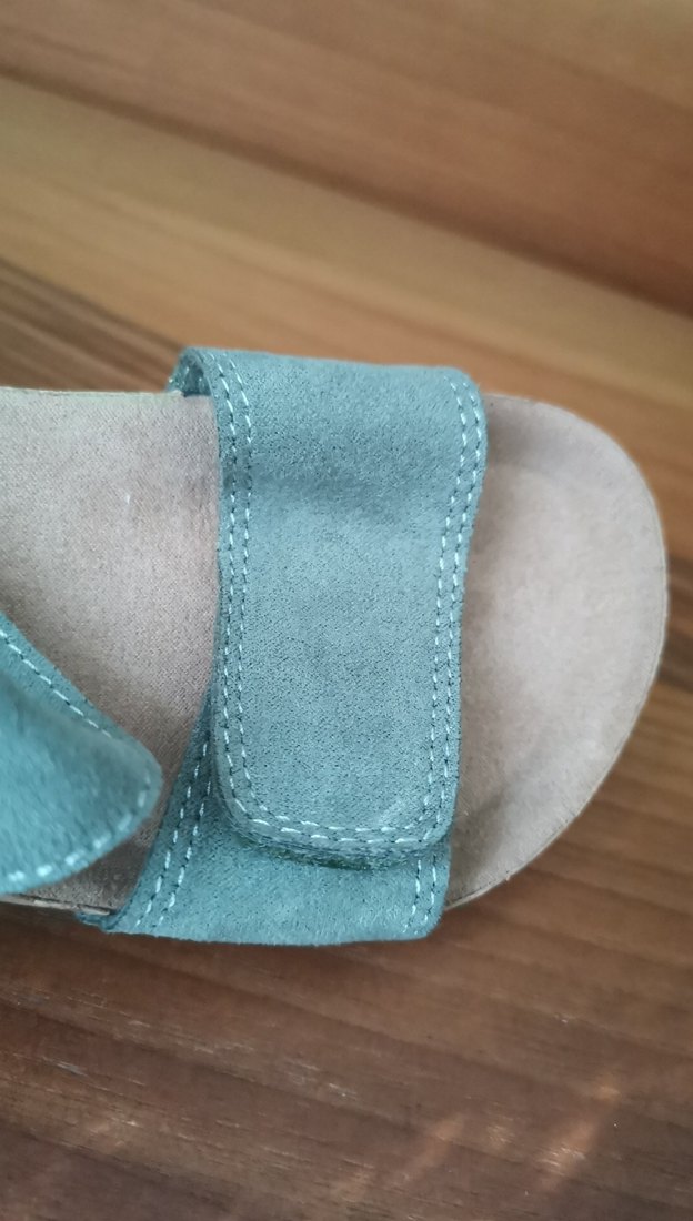 Tokalı Turkuaz Süet kız Çocuk Sandalet - Görsel 5