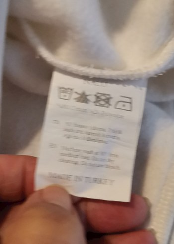 Kadın Beyaz Fermuarlı Sweatshirt - Görsel 5