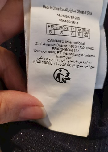 Siyah V Yaka kısa Kollu Kadın Bluz - Görsel 6