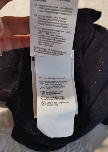 Siyah V Yaka kısa Kollu Kadın Bluz - Görsel 7