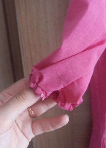 H&M Pembe Uzun Bol Kesim Elbise