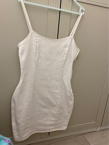 H&M H&M beyaz kot elbise