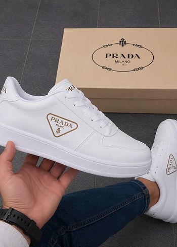Diğer Prada Beyaz Dusuk Bilekli Sneaker