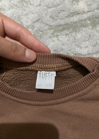 12-18 Ay Beden Kahverengi Bisiklet Baskılı Erkek çocuk Sweatshirt Takım