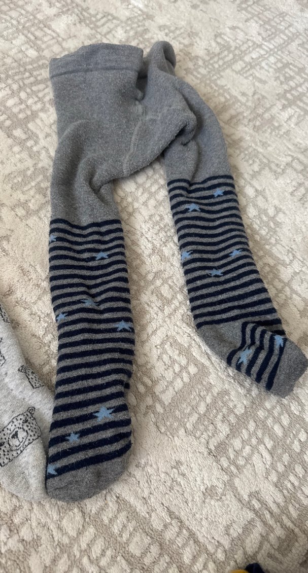 Beyaz Çocuk Termal Külotlu Çorap - Görsel 4