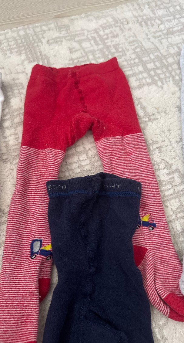 Beyaz Çocuk Termal Külotlu Çorap - Görsel 2