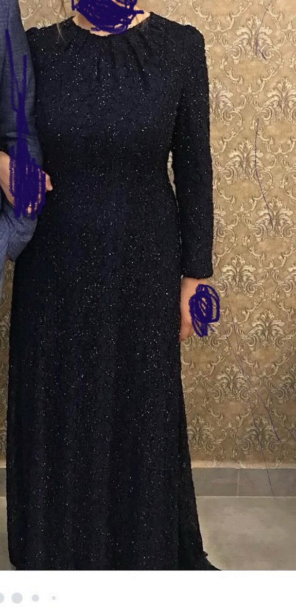 Tesettür gece elbisesi - Görsel 4