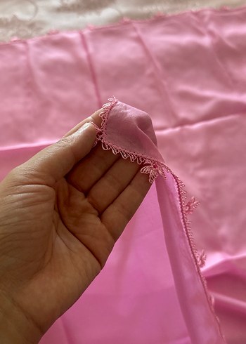 İğne oyası çember tülbent - Görsel 2