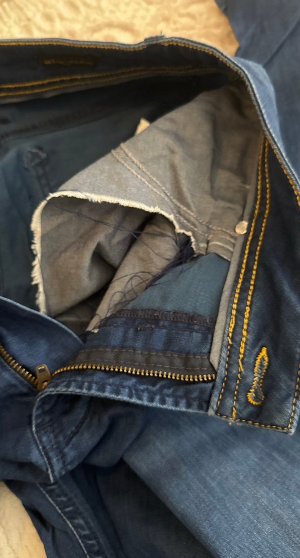 Erkek Lacivert jean kot - Görsel 3