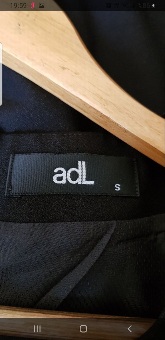 Siyah  Kısa Kollu Midi Elbise - Görsel 4