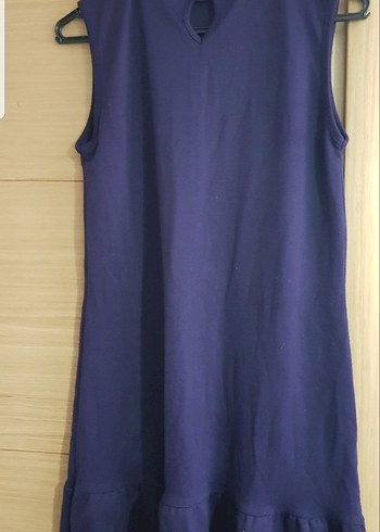 Kolsuz Midi Mor Elbise - Görsel 2