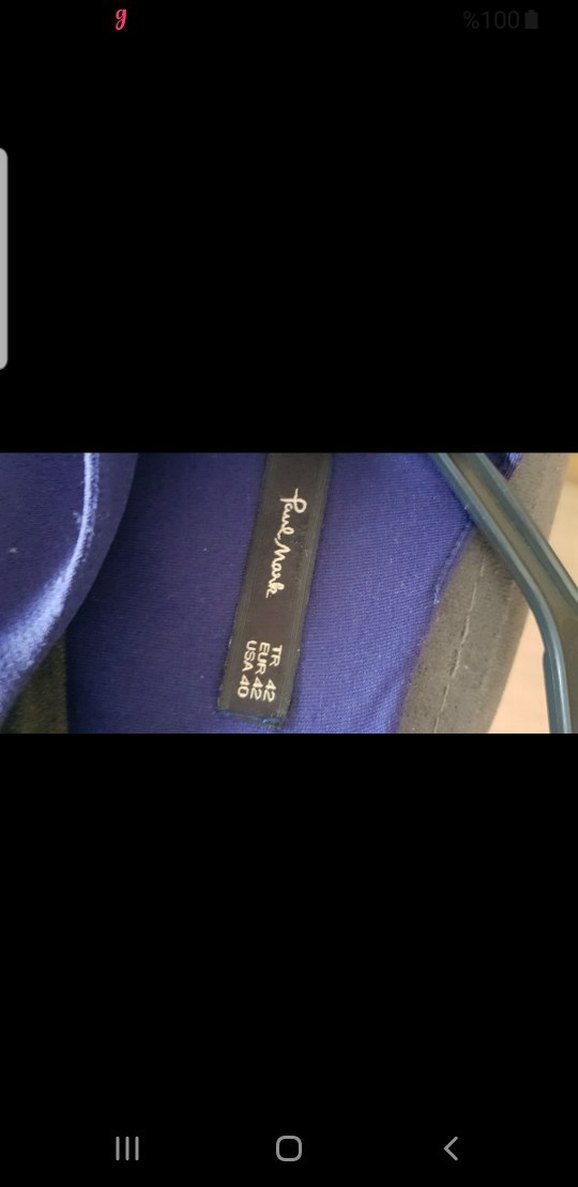 Lacivert V Yakalı Elbise - Görsel 4