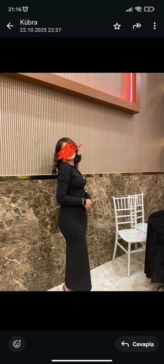 Siyah V Yakalı Uzun Kollu Uzun Elbise - Görsel 3