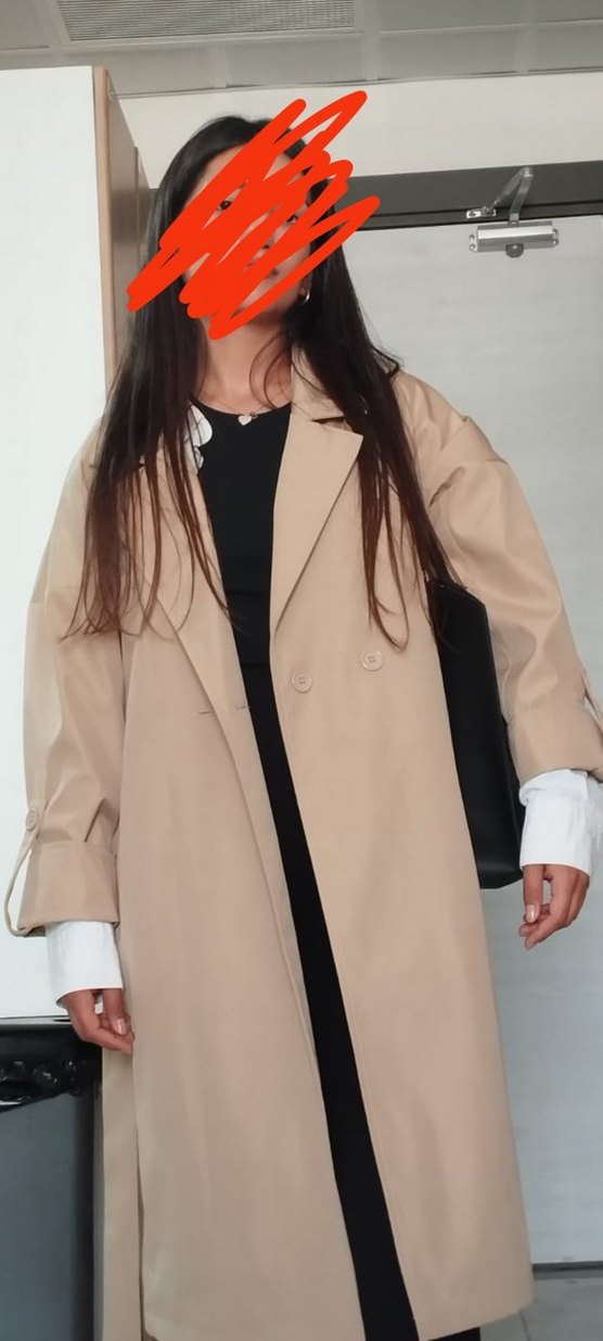 Bej Midi Kadın Trençkot - Görsel 2