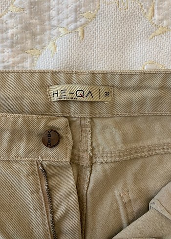 Bej Kadın heqa jean - Görsel 3