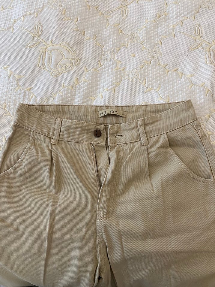 Bej Kadın heqa jean - Görsel 2