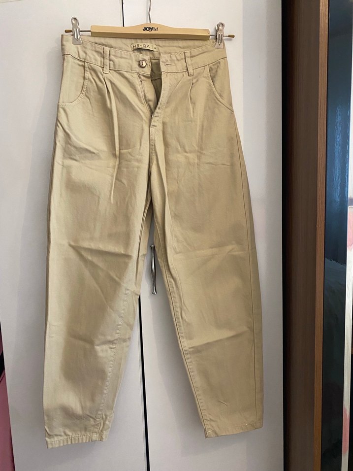 Bej Kadın heqa jean - Görsel 4