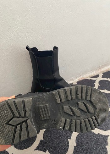 Kadın Siyah Gotik Platform Topuklu Lastik Bot - Görsel 5