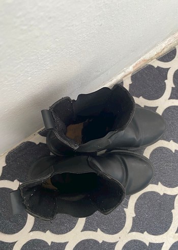 Kadın Siyah Gotik Platform Topuklu Lastik Bot - Görsel 6