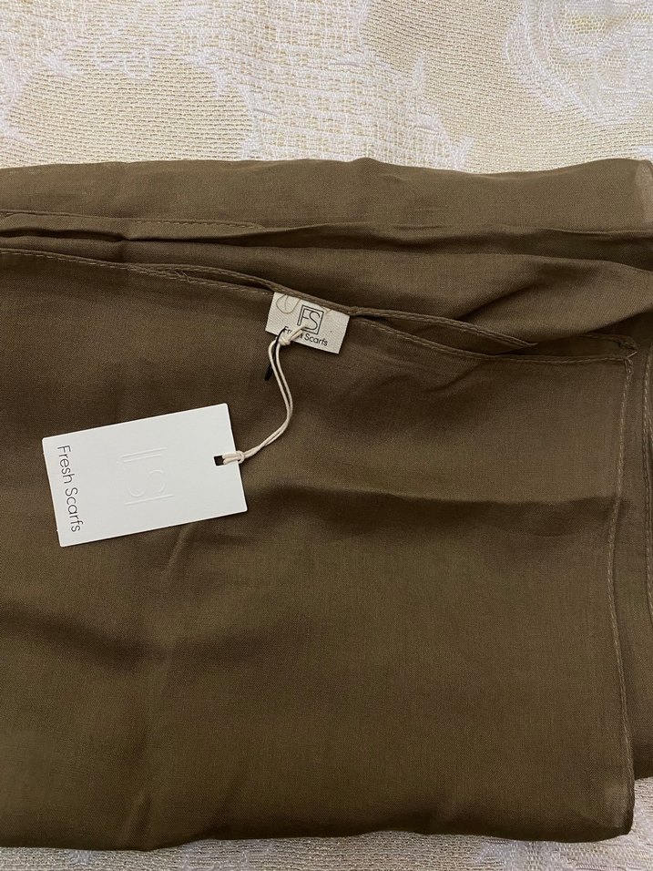 fresh scarf Kadın Bej Şal - Görsel 2