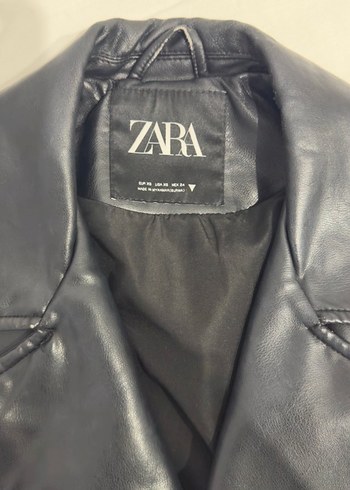 Zara Siyah Deri Biker Ceket - Görsel 5