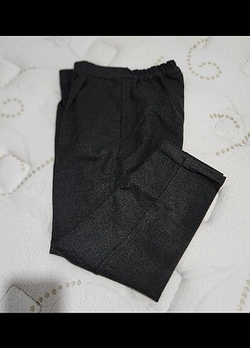 Gri kırçıllı kadın pantolon 