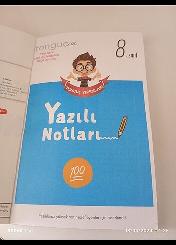 Tonguç sınav not defteri