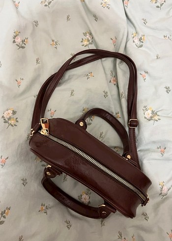 Kahverengi Deri Bohem Kadın Çanta - Görsel 2