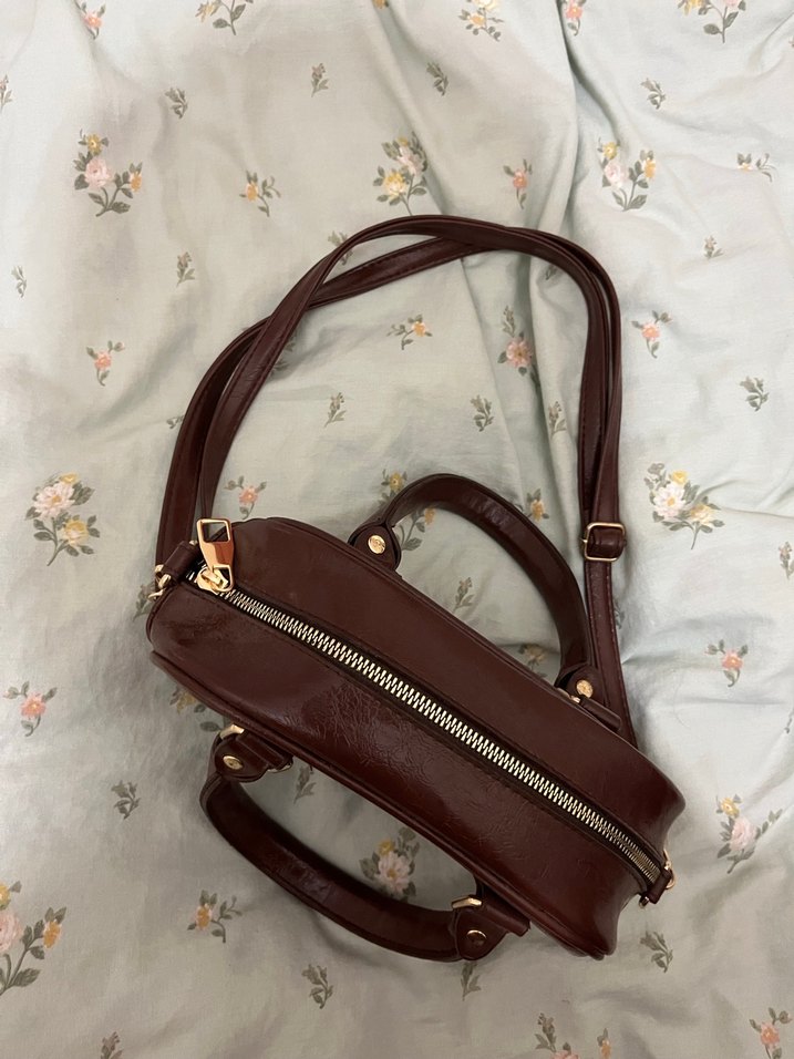 Kahverengi Deri Bohem Kadın Çanta - Görsel 2