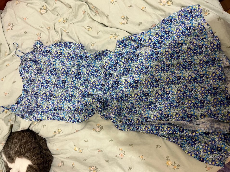 Renkli Fırfırlı Kadın elbise - Görsel 2