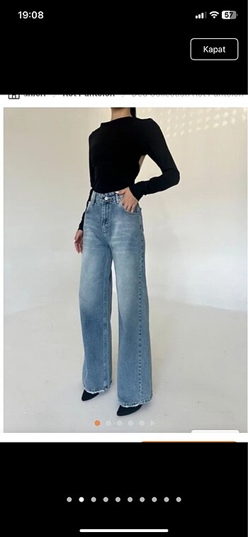 Zara bol paça jean