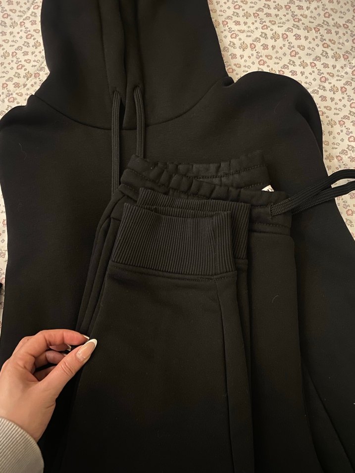 Siyah Rahat Kesim erkek  Eşofman takımı - Görsel 5