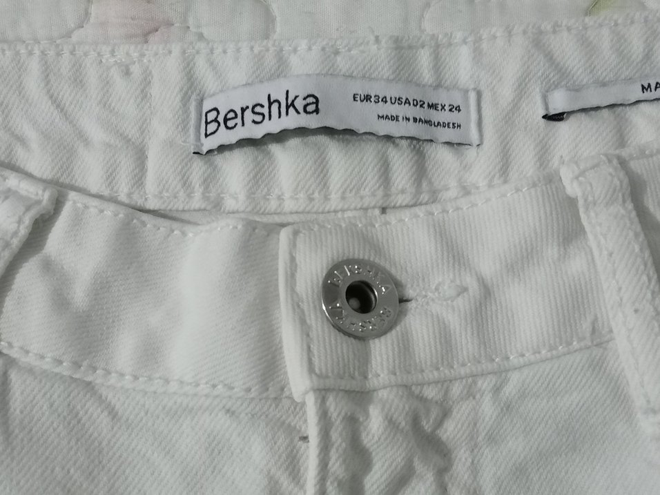 Beyaz Uzun kot Etek - Görsel 3