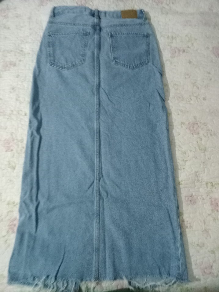 Mavi Denim Uzun Etek Yırtmaçlı - Görsel 2