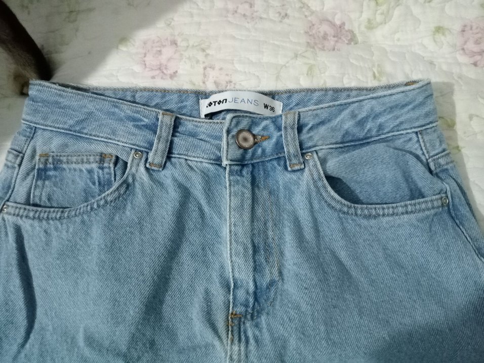 Mavi Denim Uzun Etek Yırtmaçlı - Görsel 3