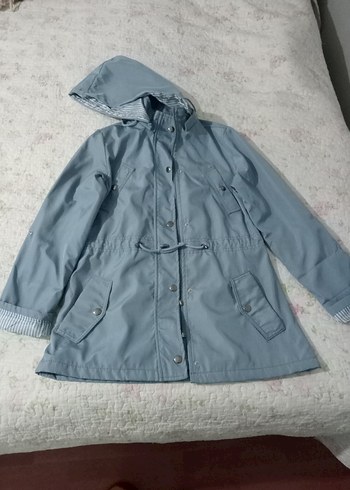 Gri Kadın  Boy Yağmurluk - Görsel 2