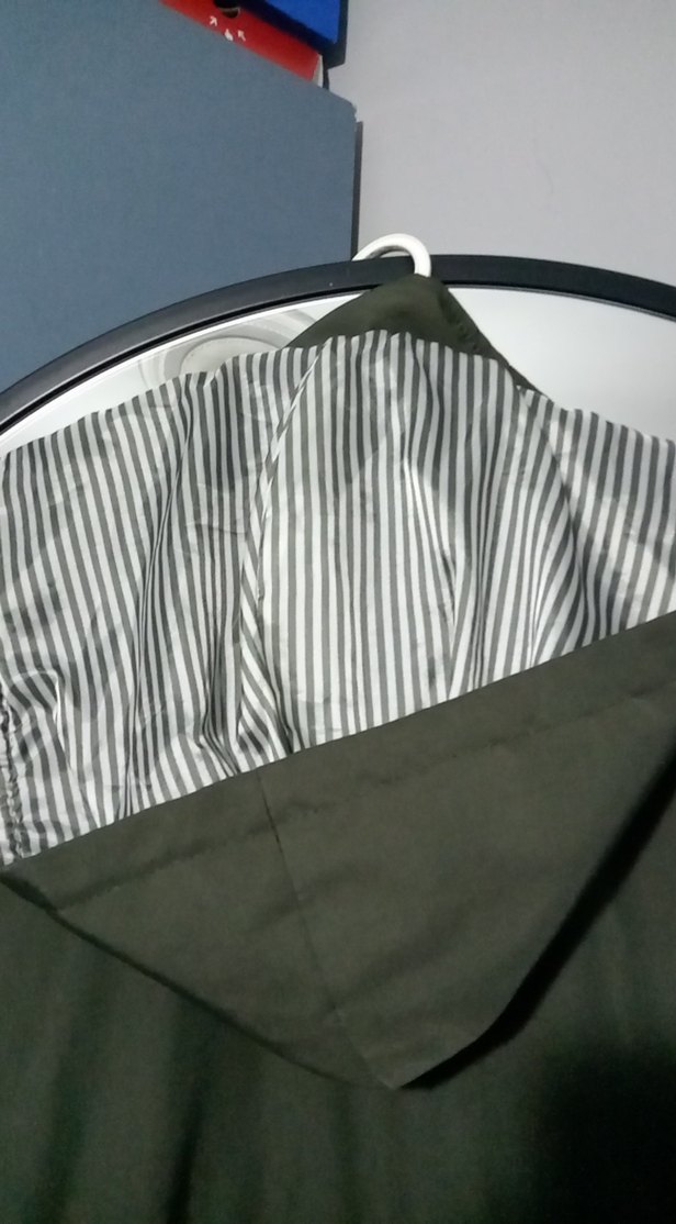 Düğmeli haki Kadın Uzun trençkot - Görsel 4