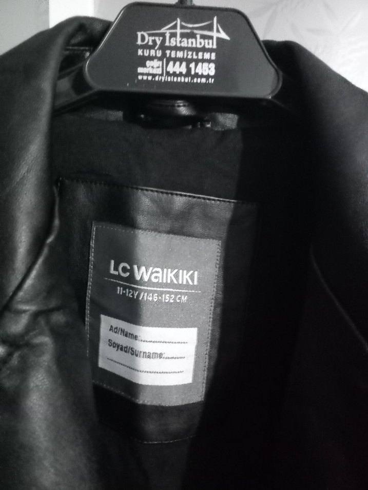 Siyah Deri Biker Ceket - Görsel 3