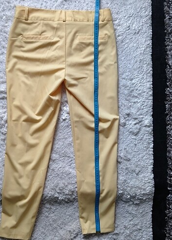 42 Beden Sarı yazlık kadın pantalon