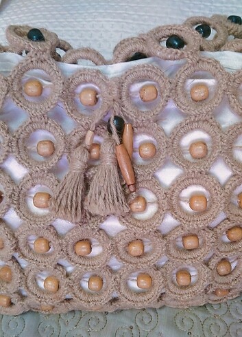 Jüt el örgüsü çanta  - Görsel 3