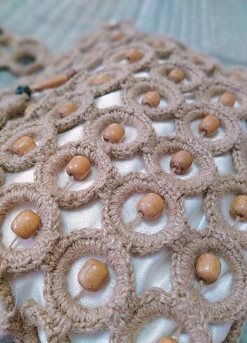 Jüt el örgüsü çanta  - Görsel 6