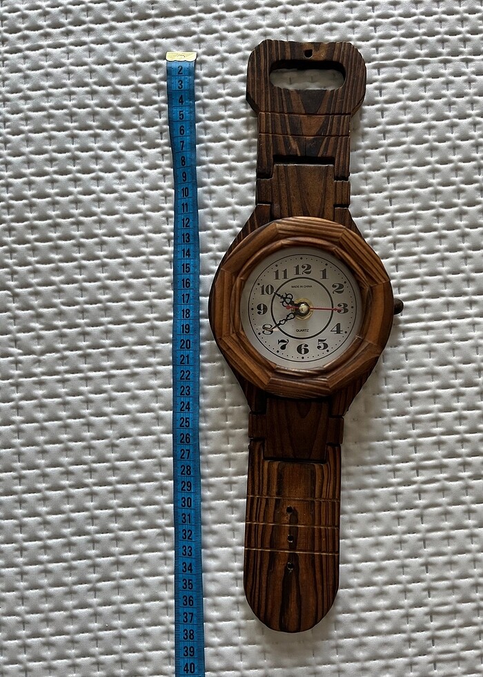 Ahşap duvar saati - Görsel 2