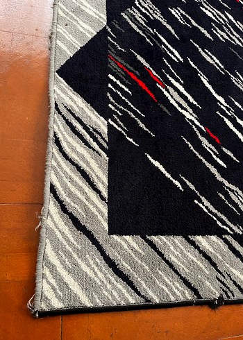 Gümüşsuyu Soyut Desenli Siyah Modern Halı - Görsel 4