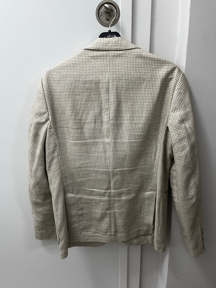 Lıfian Bej Klasik Kesim Erkek Keten Ceket - Görsel 2