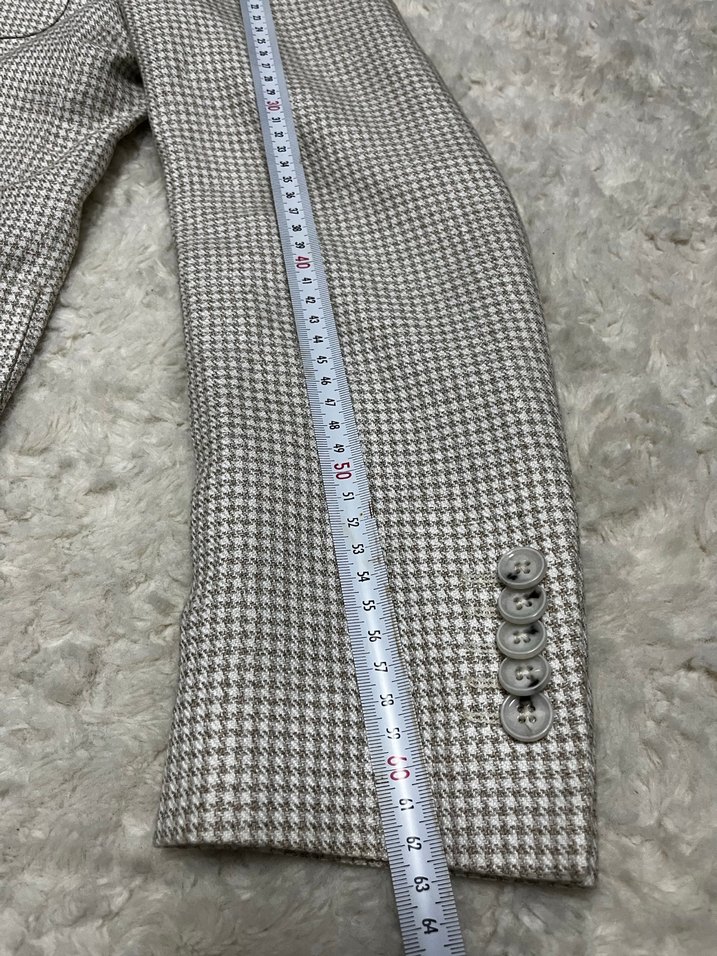 Lıfian Bej Klasik Kesim Erkek Keten Ceket - Görsel 3