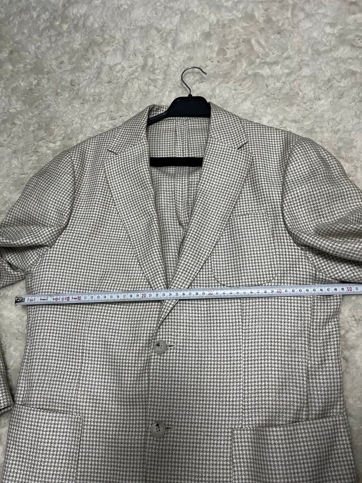 Lıfian Bej Klasik Kesim Erkek Keten Ceket - Görsel 5