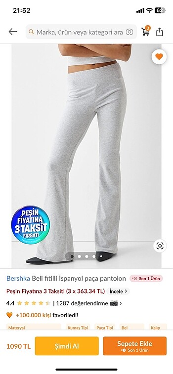 bershka gri takım