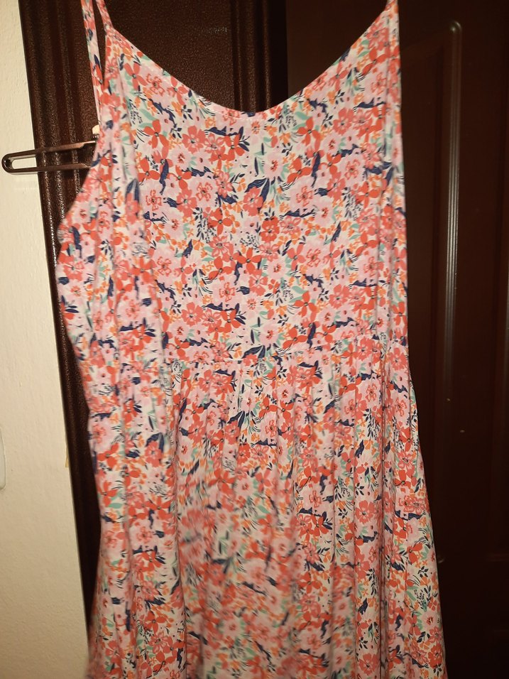 Bohem Çok Renkli Midi  Elbise - Görsel 3